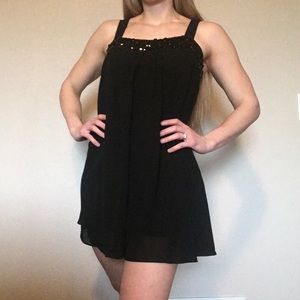 Forever 21 black baby doll dress